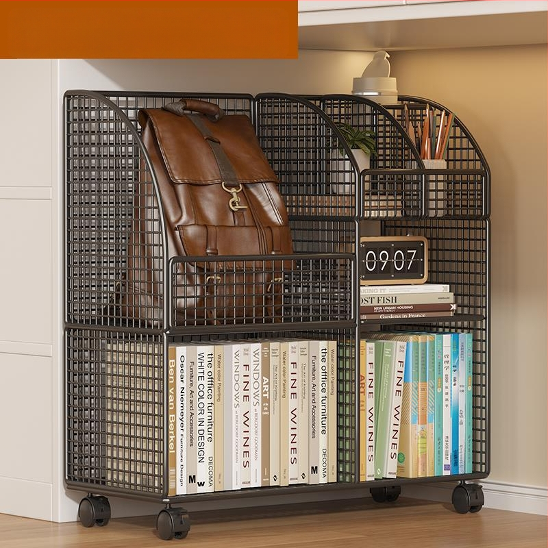 Μεταλλικό ράφι αποθήκευσης κάτω από το γραφείο με ροδάκια; απλός και μοντέρνος σχεδιασμός; εξατομικευμένα δείγματα