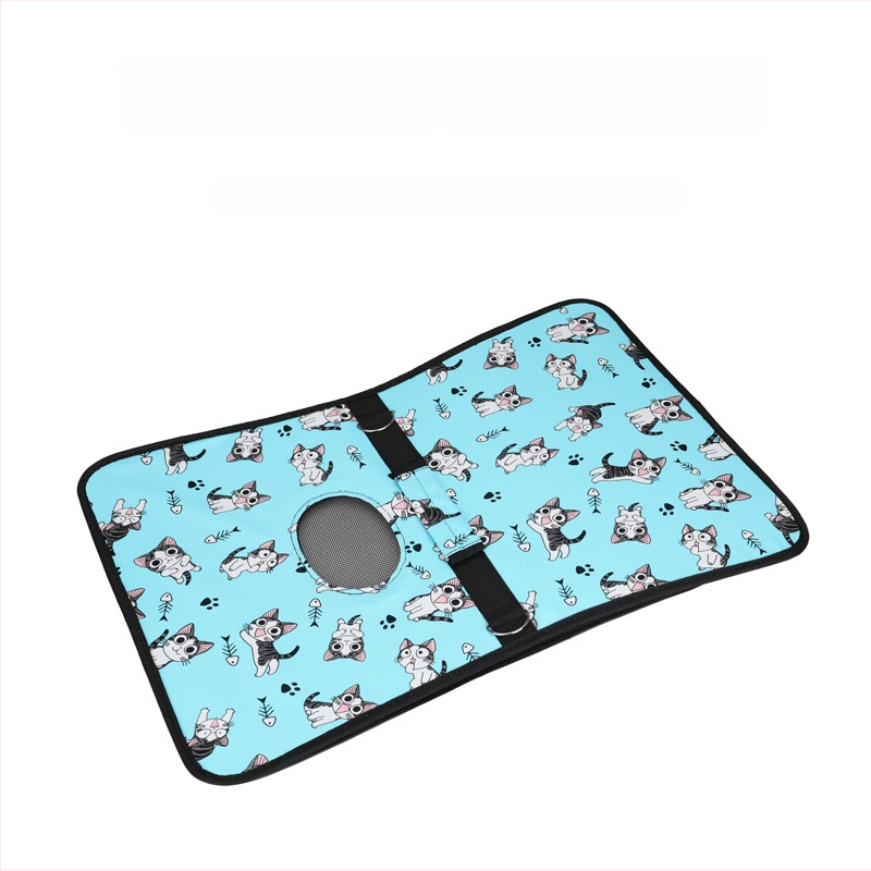 Чанта за домашни любимци — Карикатурна котка в космическа капсула, комплект от три части, Oxford материал, капацитет 0-8 кг, сгъваема чанта за пренасяне