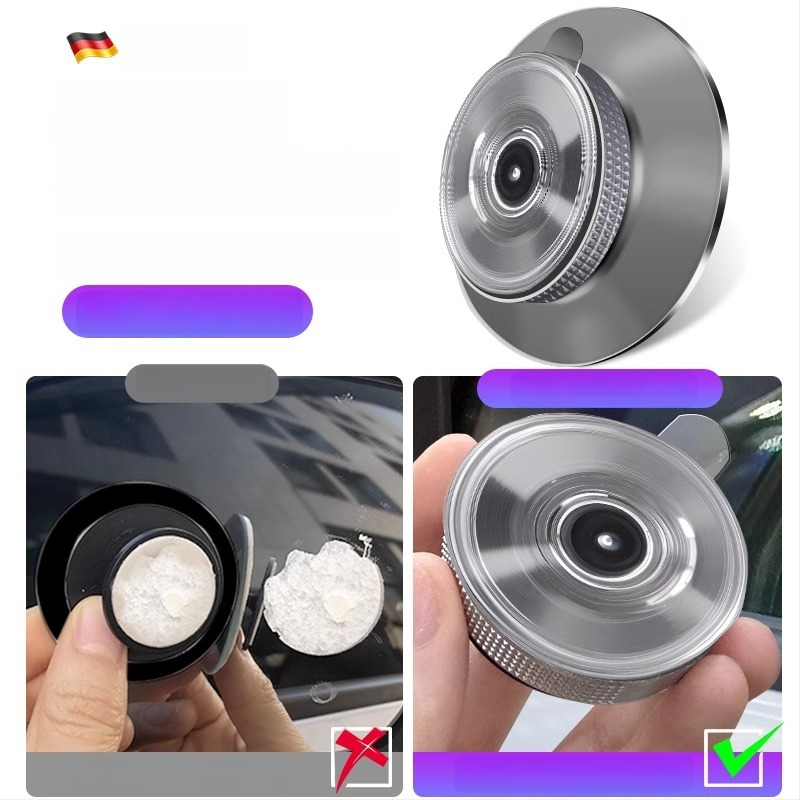 Mairichi Automobilio galinio vaizdo veidrodėlio papildinys – apvalus veidrodėlis aklajam kampui, 360° panoraminis platus matymas, tvirtinimas su siurbimo įrenginiu