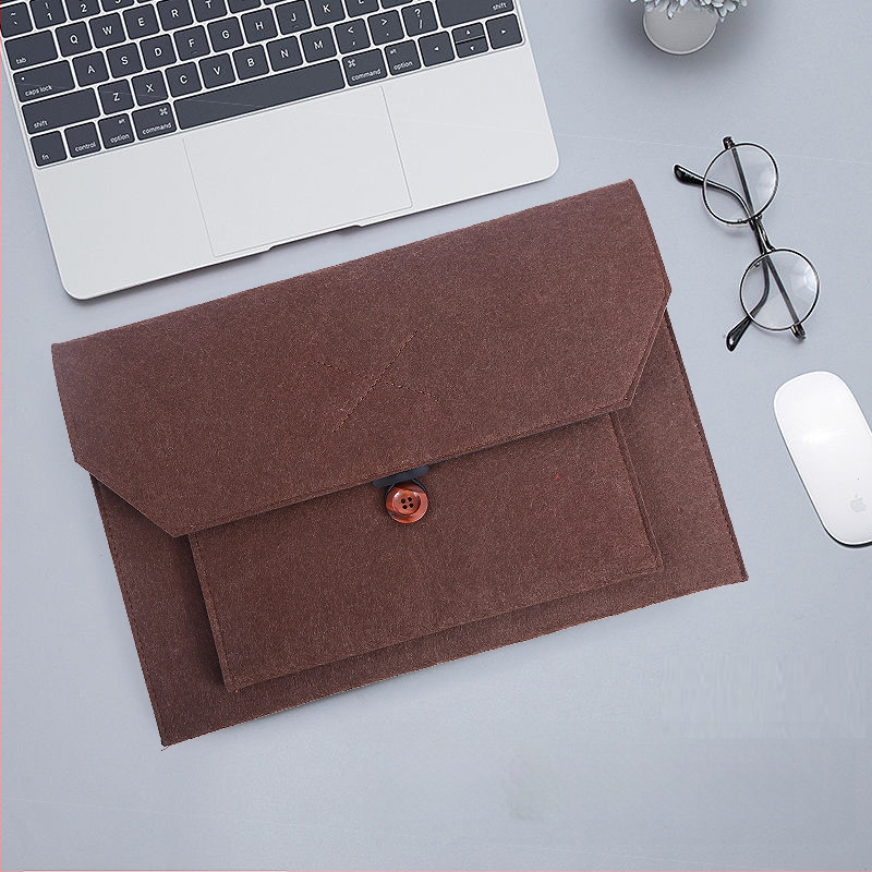 Нетъкан текстилен калъф за таблет и ноутбук с капак, вътрешна подплата, джоб за компютър, мека дръжка – дишащ, износоустойчив и удароустойчив