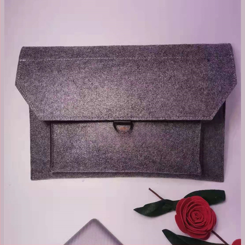 Нетъкан текстилен калъф за таблет и ноутбук с капак, вътрешна подплата, джоб за компютър, мека дръжка – дишащ, износоустойчив и удароустойчив