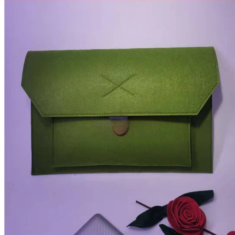 Нетъкан текстилен калъф за таблет и ноутбук с капак, вътрешна подплата, джоб за компютър, мека дръжка – дишащ, износоустойчив и удароустойчив