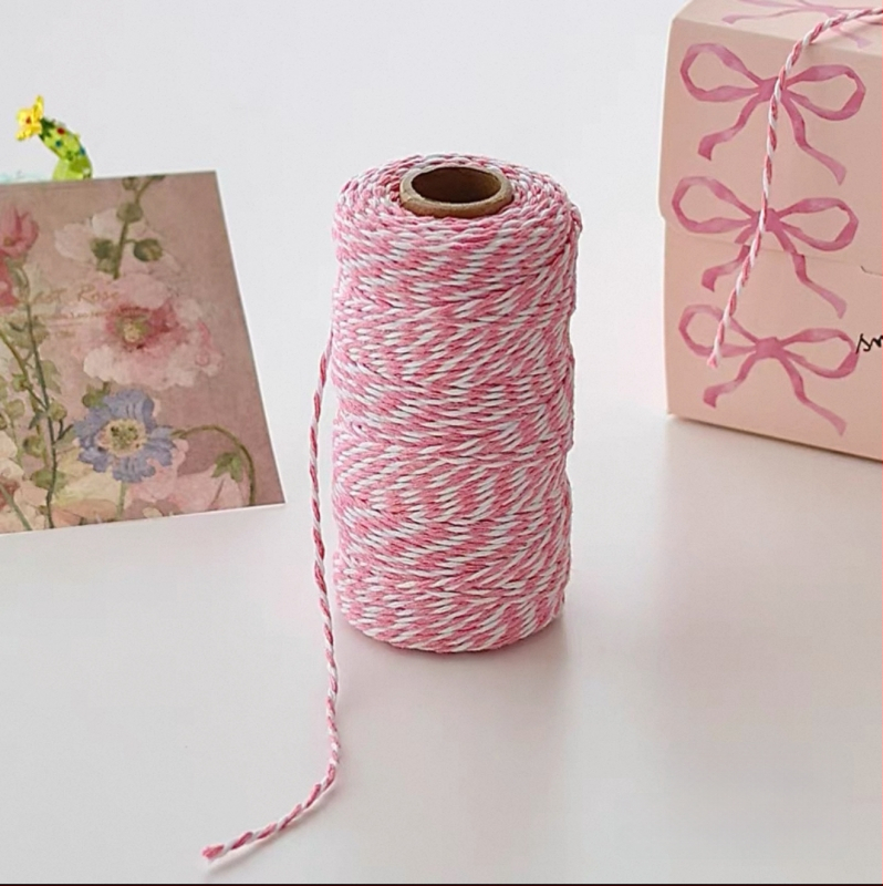 Pamut zsinór ajándékcsomagoláshoz és üdvözlőlap díszítéséhez | Anyag: pamutfonal | Márka: Miao bao
