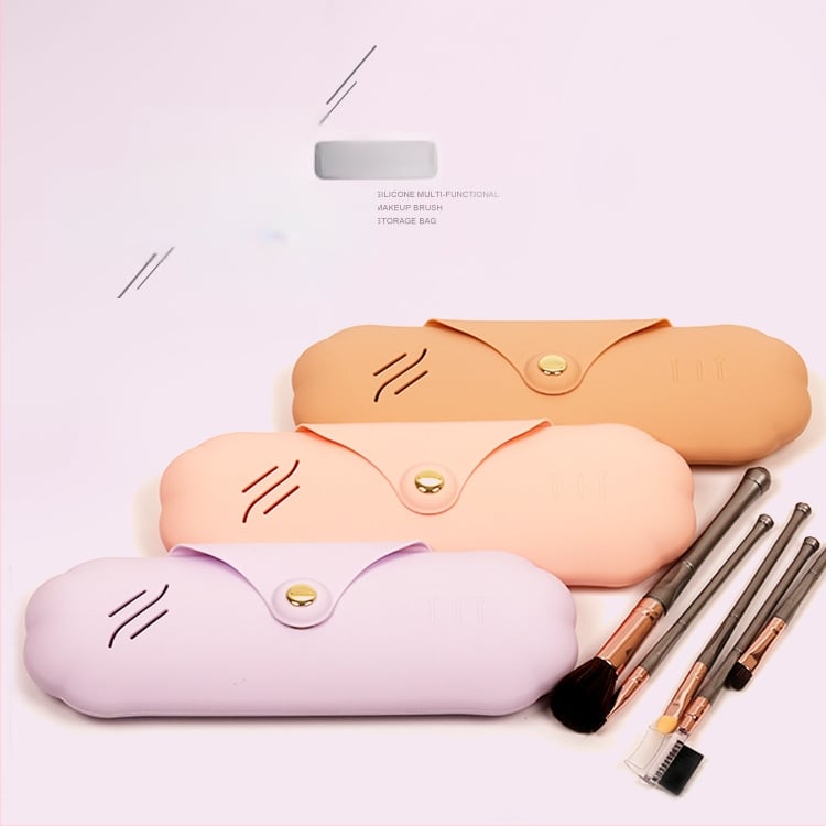 Geantă cosmetică din silicon Xinhuo – impermeabilă, ultra ușoară, antibacteriană, fără căptușeală, monocromă, pentru călătorii