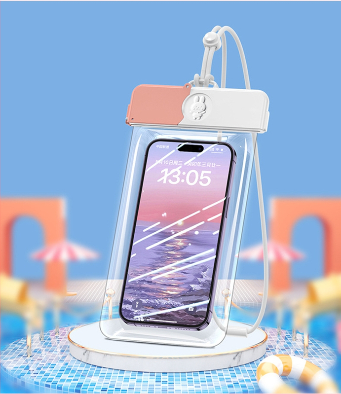 Sac impermeabil pentru telefon cu ecran tactil — ABS+TPU, capacitate 7.2, poliester, stil desen animat, logo tipărit