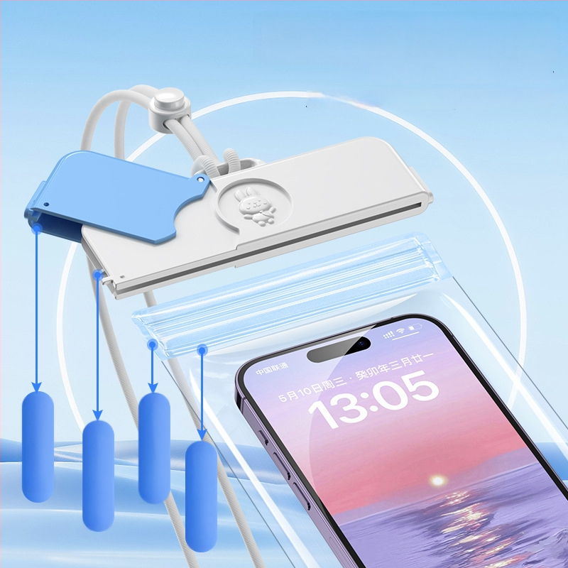 Sac impermeabil pentru telefon cu ecran tactil — ABS+TPU, capacitate 7.2, poliester, stil desen animat, logo tipărit