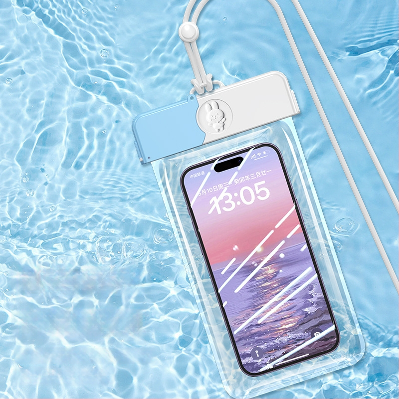 Sac impermeabil pentru telefon cu ecran tactil — ABS+TPU, capacitate 7.2, poliester, stil desen animat, logo tipărit