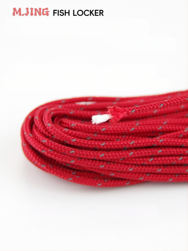 Риболовно въже с ключалка за риба – плетено въже, подсилено със стоманено телено, DIY аксесоар