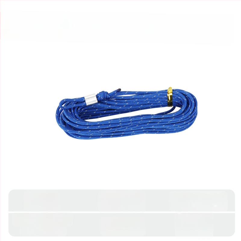 Риболовно въже с ключалка за риба – плетено въже, подсилено със стоманено телено, DIY аксесоар