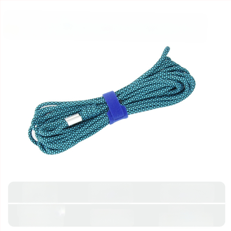 Риболовно въже с ключалка за риба – плетено въже, подсилено със стоманено телено, DIY аксесоар