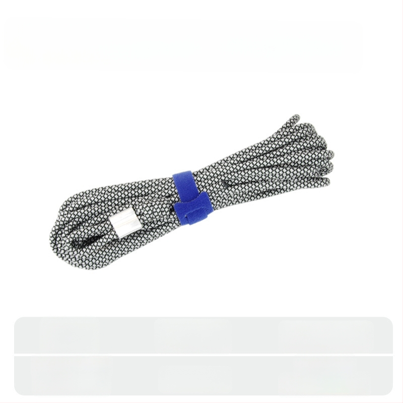 Риболовно въже с ключалка за риба – плетено въже, подсилено със стоманено телено, DIY аксесоар