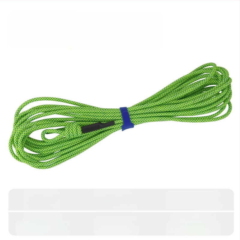 Риболовно въже с ключалка за риба – плетено въже, подсилено със стоманено телено, DIY аксесоар