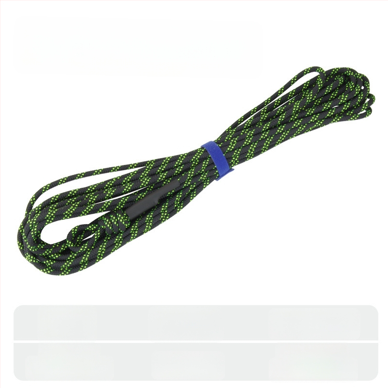 Риболовно въже с ключалка за риба – плетено въже, подсилено със стоманено телено, DIY аксесоар