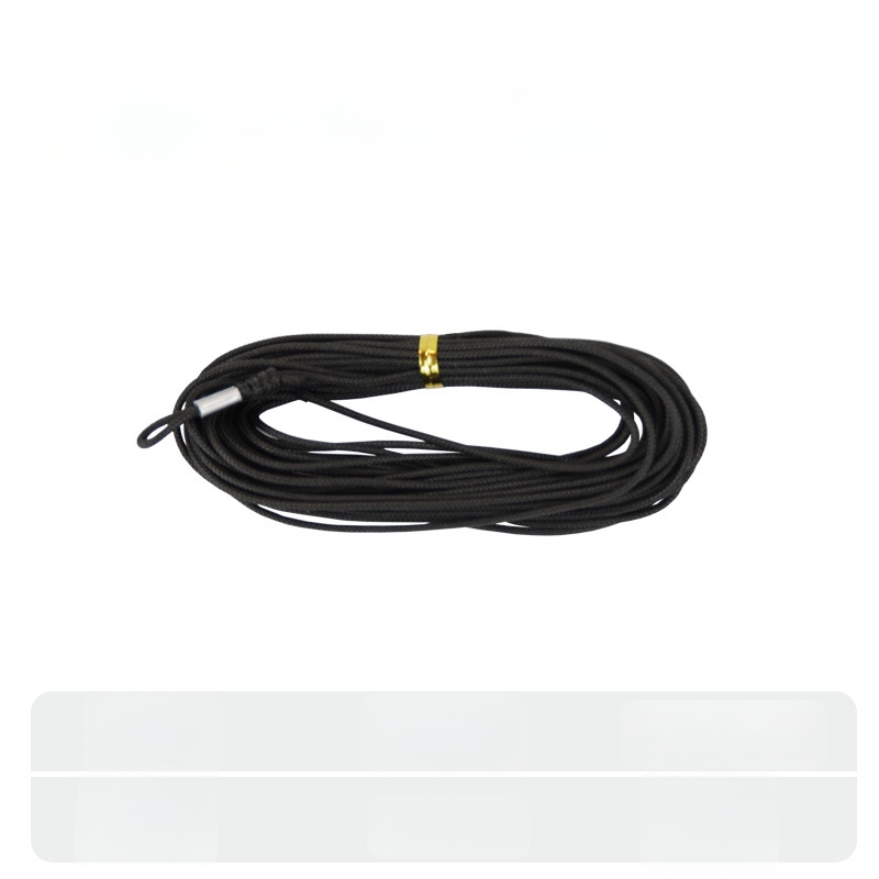 Риболовно въже с ключалка за риба – плетено въже, подсилено със стоманено телено, DIY аксесоар