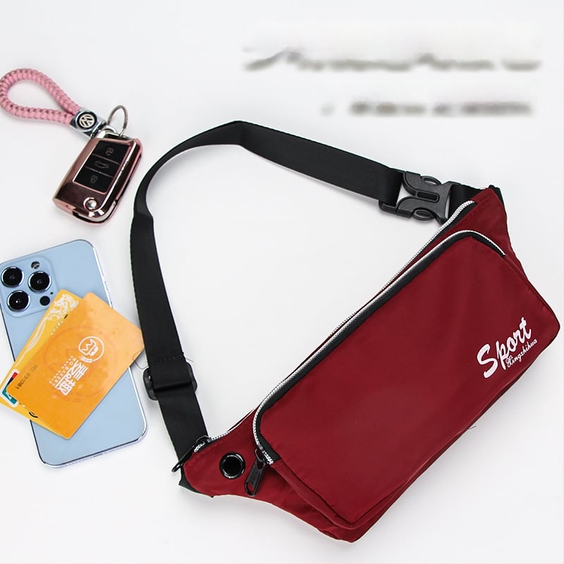 Vyrinė juosmens rankinė – atspari vandeniui Oxford audiniui, cross-body dirželis, miesto paprastas stilius, vientisas raštas