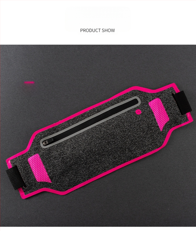 Sport derék táska – poliészter, vízálló, lopás elleni, uniszex, nylon bélés