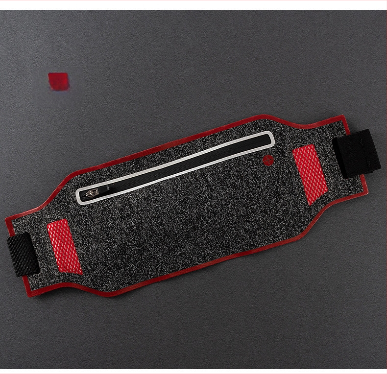 Sport derék táska – poliészter, vízálló, lopás elleni, uniszex, nylon bélés