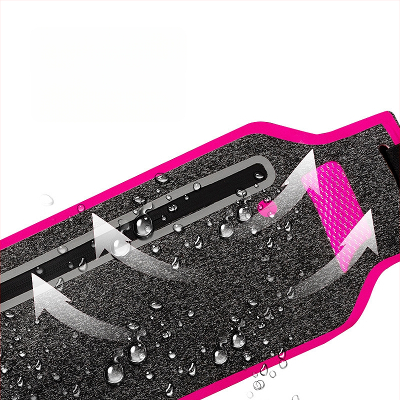 Sport derék táska – poliészter, vízálló, lopás elleni, uniszex, nylon bélés