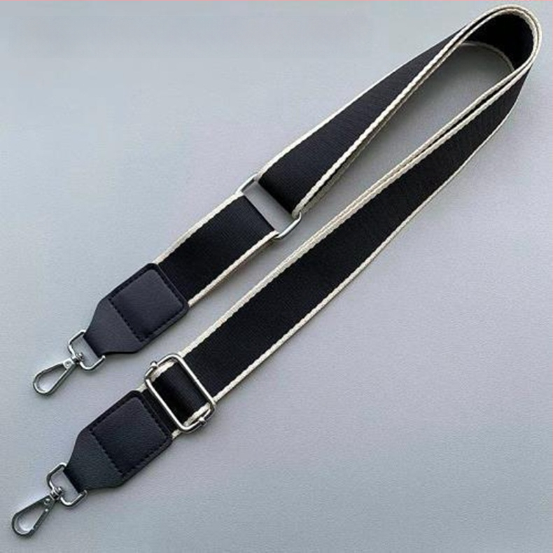 Curea de umăr reglabilă pentru geantă, cu două clipsuri, din pânză poliesterică și piele PU