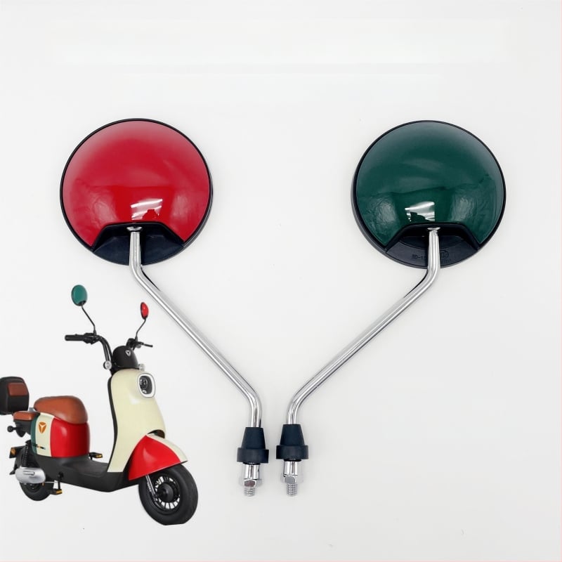 Visszapillantó tükör elektromos kerékpárhoz, konvex széles látószögű, univerzális kerek tükör