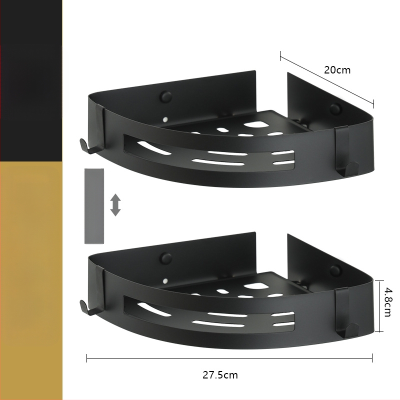 Raft de colț montat pe perete pentru baie, oțel inoxidabil, sarcină 30 kg, model A01, finisaj oglindă lucios