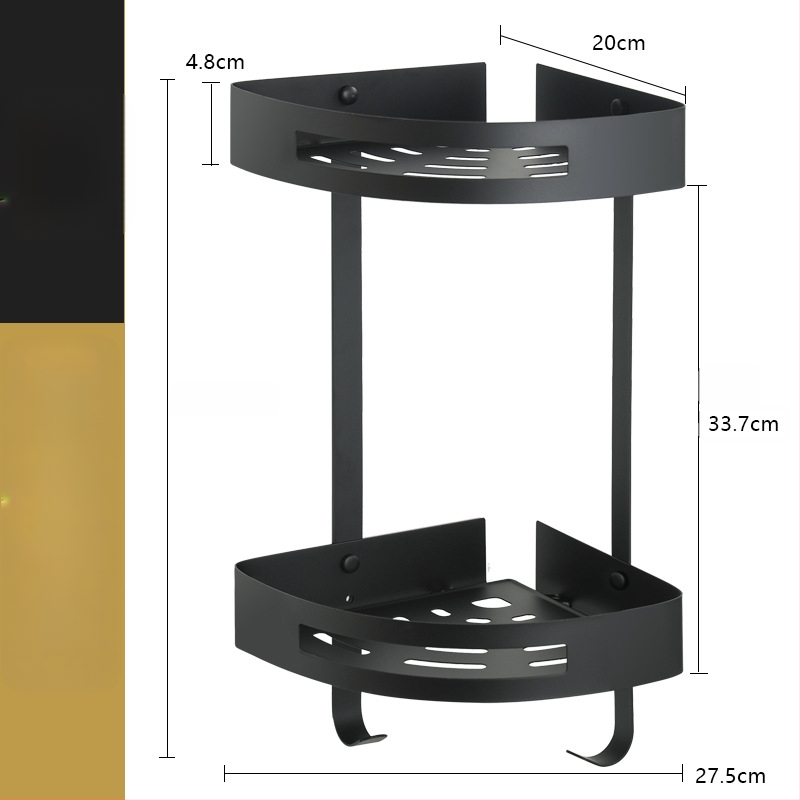 Raft de colț montat pe perete pentru baie, oțel inoxidabil, sarcină 30 kg, model A01, finisaj oglindă lucios