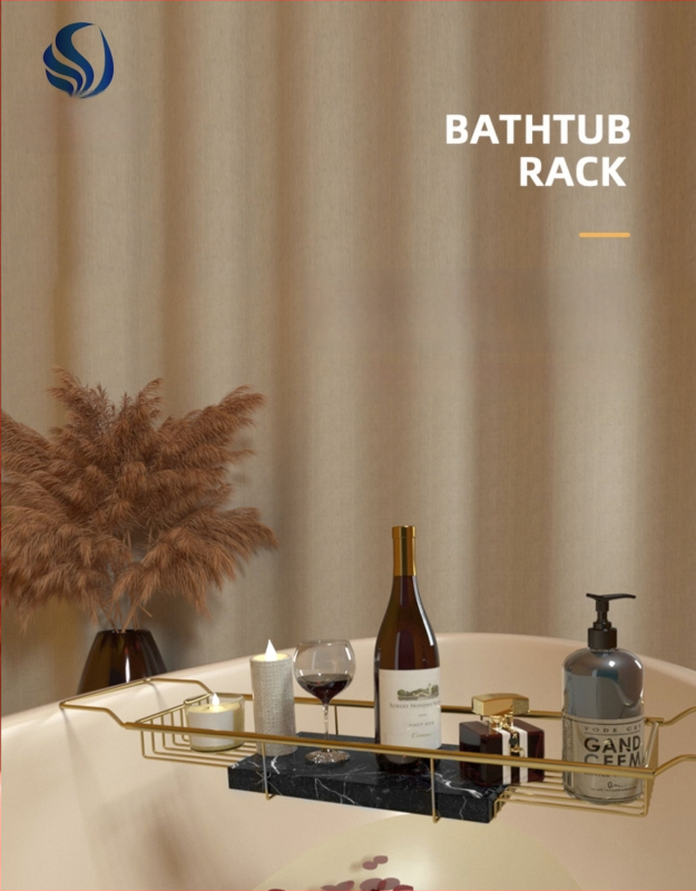 Raft de baie din oțel inoxidabil, extensibil, etaj unic, montaj pe suprafață, design simplu și modern