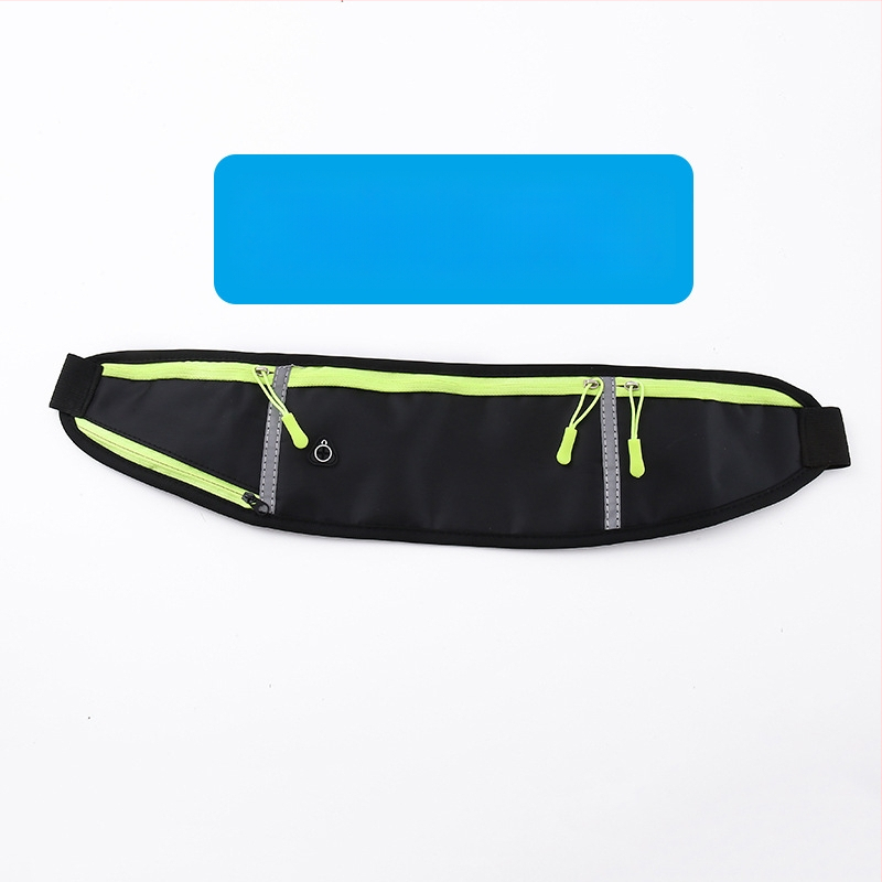 Kerékpáros derék táska - uniszex, vízálló nejlon sporttáska palacktartóval, ultrakönnyű, kültéri használatra (Nylon; Vízálló; Ultra könnyű; Palacktartó; Uniszex)