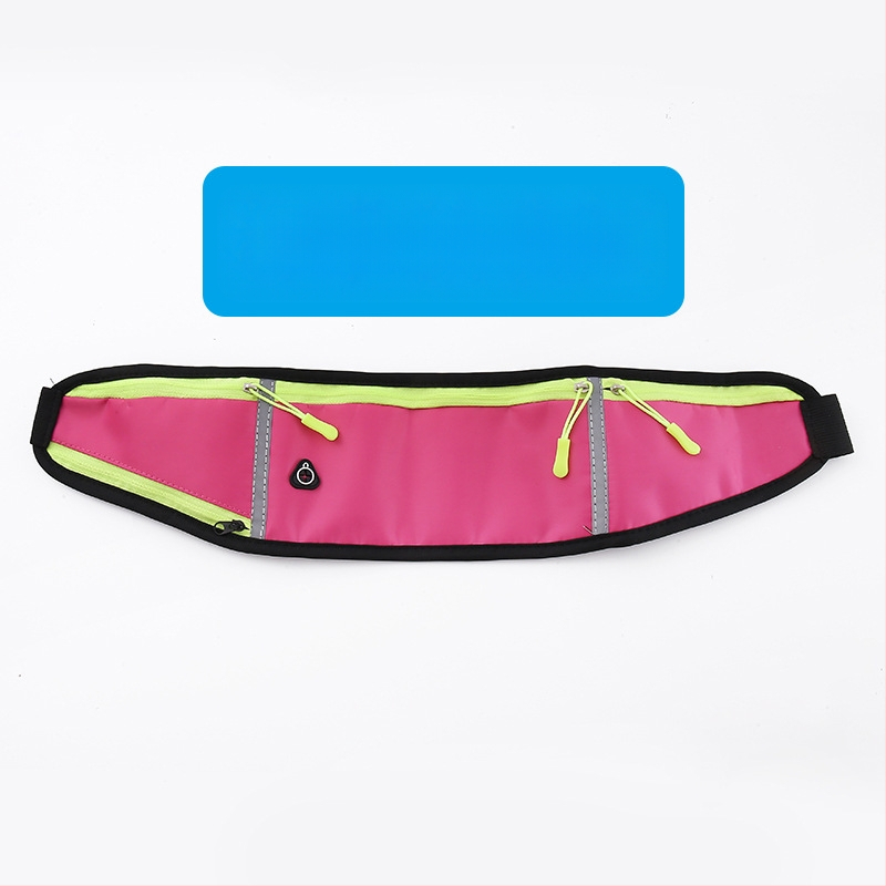 Kerékpáros derék táska - uniszex, vízálló nejlon sporttáska palacktartóval, ultrakönnyű, kültéri használatra (Nylon; Vízálló; Ultra könnyű; Palacktartó; Uniszex)