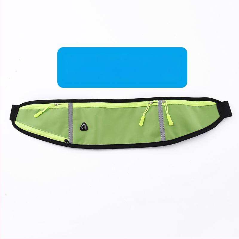 Kerékpáros derék táska - uniszex, vízálló nejlon sporttáska palacktartóval, ultrakönnyű, kültéri használatra (Nylon; Vízálló; Ultra könnyű; Palacktartó; Uniszex)