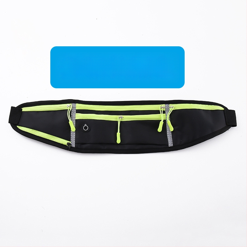 Kerékpáros derék táska - uniszex, vízálló nejlon sporttáska palacktartóval, ultrakönnyű, kültéri használatra (Nylon; Vízálló; Ultra könnyű; Palacktartó; Uniszex)