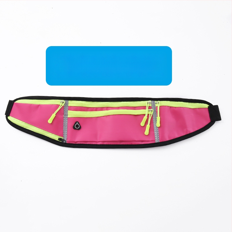 Kerékpáros derék táska - uniszex, vízálló nejlon sporttáska palacktartóval, ultrakönnyű, kültéri használatra (Nylon; Vízálló; Ultra könnyű; Palacktartó; Uniszex)