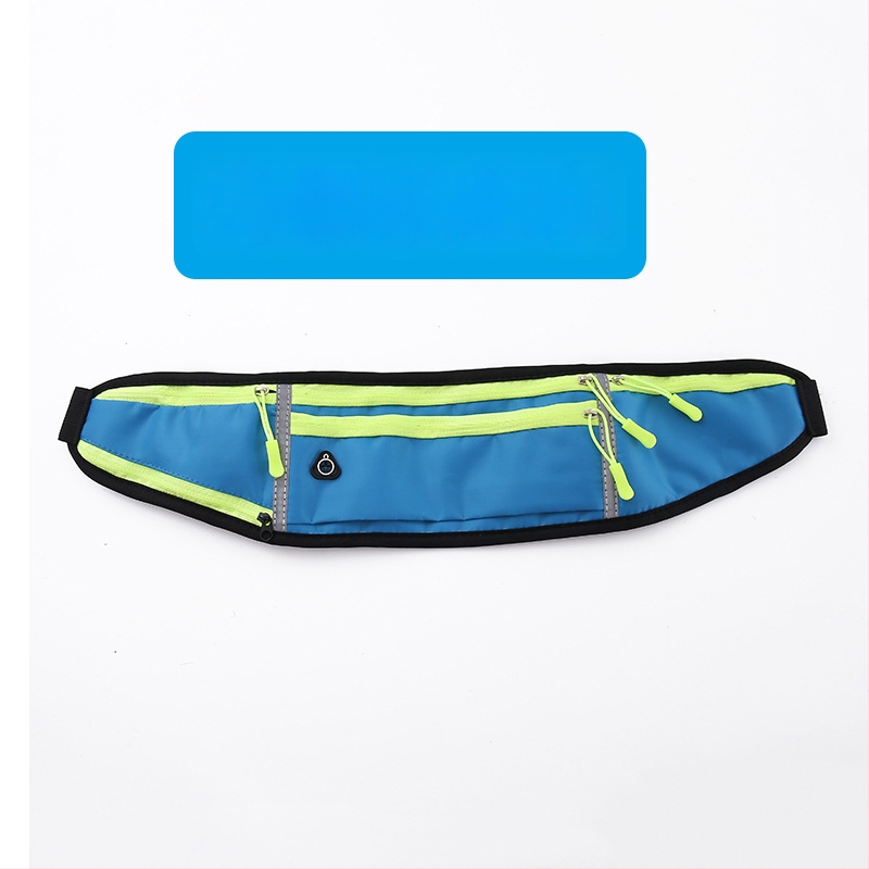 Kerékpáros derék táska - uniszex, vízálló nejlon sporttáska palacktartóval, ultrakönnyű, kültéri használatra (Nylon; Vízálló; Ultra könnyű; Palacktartó; Uniszex)