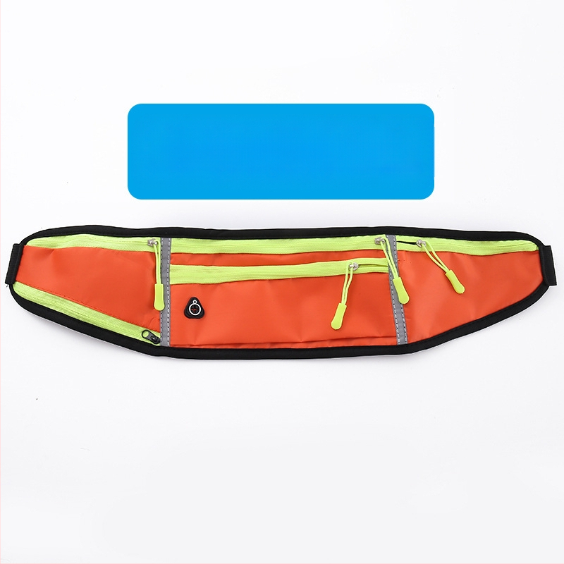 Kerékpáros derék táska - uniszex, vízálló nejlon sporttáska palacktartóval, ultrakönnyű, kültéri használatra (Nylon; Vízálló; Ultra könnyű; Palacktartó; Uniszex)