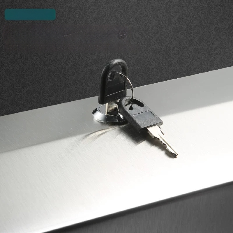 Κουτί χαρτοπετσέτων τοίχου, από ανοξείδωτο ατσάλι με βουρτσισμένο φινίρισμα, εγκατάσταση χωρίς διάτρηση, κατάλληλο για κουζίνα και μπάνιο