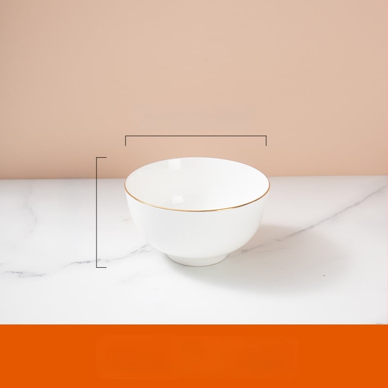 Csontporcelán tálak készlete szállodák és éttermek számára — kör alakú, glazúrt felület, testreszabható