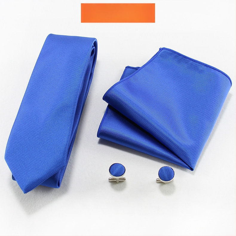 Set cravată și batistă pentru bărbați — țesătură Jacquard, poliester, unisex, stil lejer