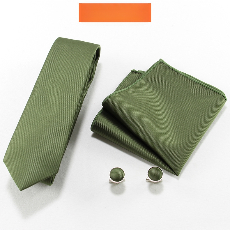 Set cravată și batistă pentru bărbați — țesătură Jacquard, poliester, unisex, stil lejer