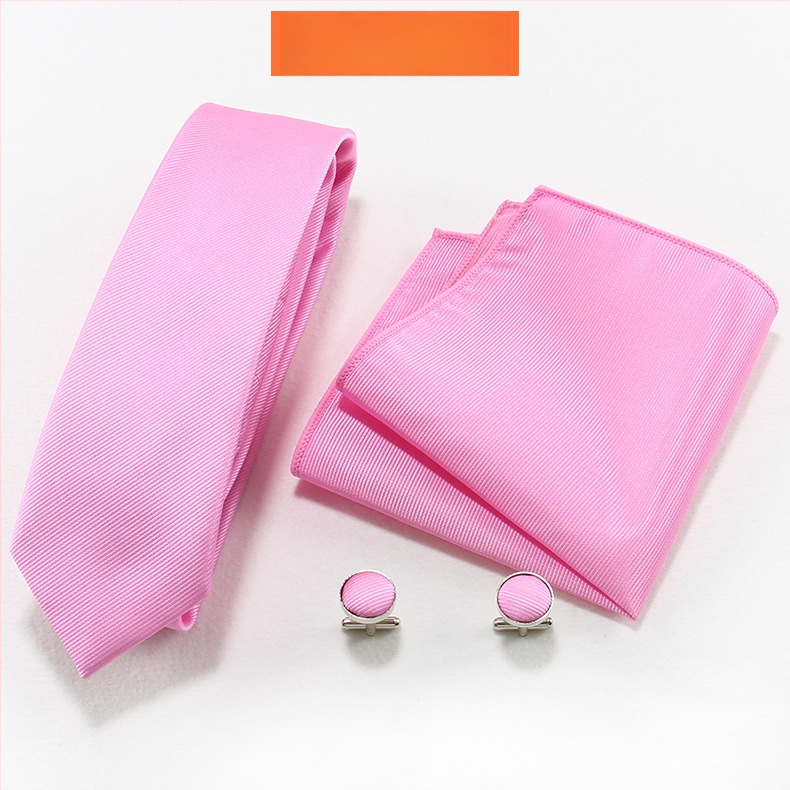 Set cravată și batistă pentru bărbați — țesătură Jacquard, poliester, unisex, stil lejer