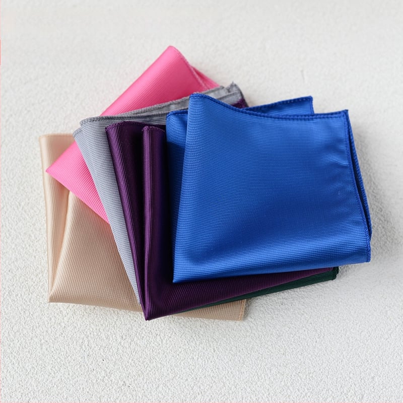 Batistă de buzunar - poliester mătase, stil lux lejer, țesătură Jacquard, model uni