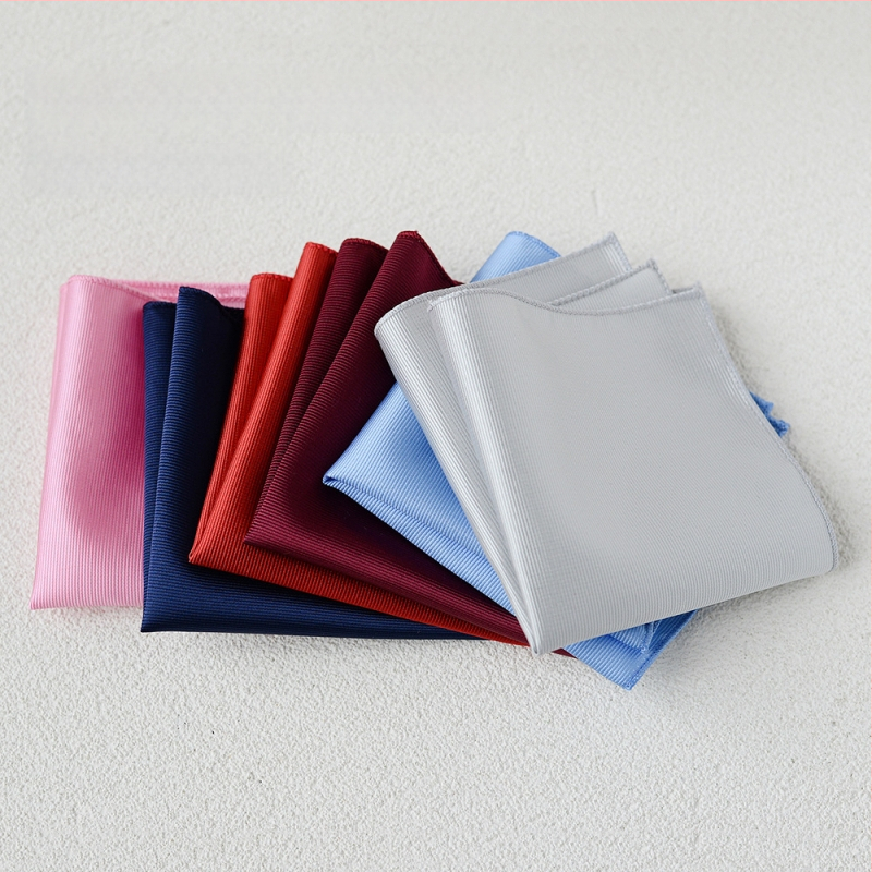 Batistă de buzunar - poliester mătase, stil lux lejer, țesătură Jacquard, model uni