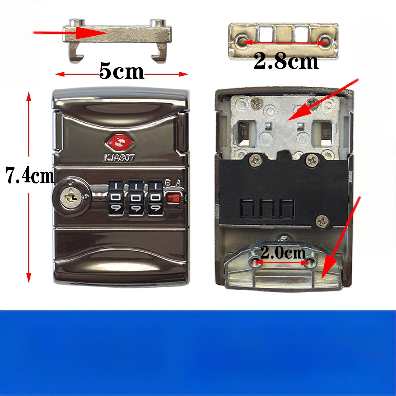 Комбинационна ключалка за багаж (ABS материал) за ремонт и замяна