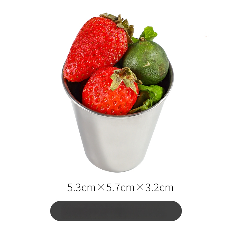 Стоманен съд за сосове - кръгла купичка за дип, Нордически стил, 201 неръждаема стомана, съвместим с микровълнова, печат на лого възможен