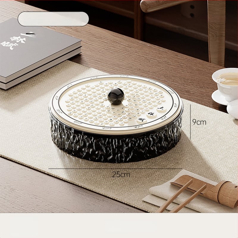 Чиния за плодове за всекидневна и чайна стая, пластмасова, марка Lingzhi, стил светъл лукс ретро, пускане през лятото на 2025