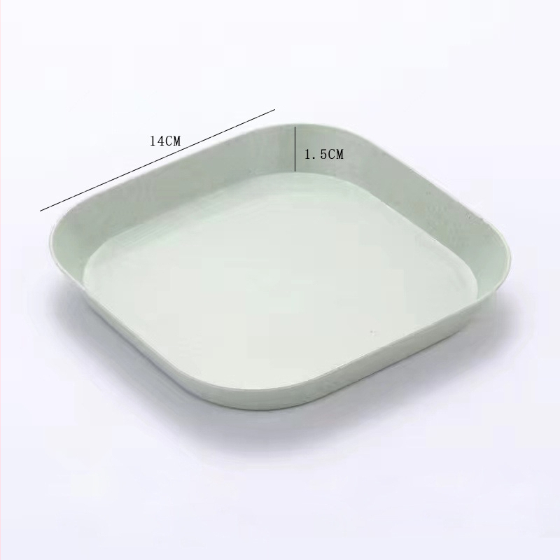 Пластмасова чиния за закуски, неправилно оформена форма, еднотонен дизайн, модерен минималистичен стил; подходяща за храна, кафе и чай