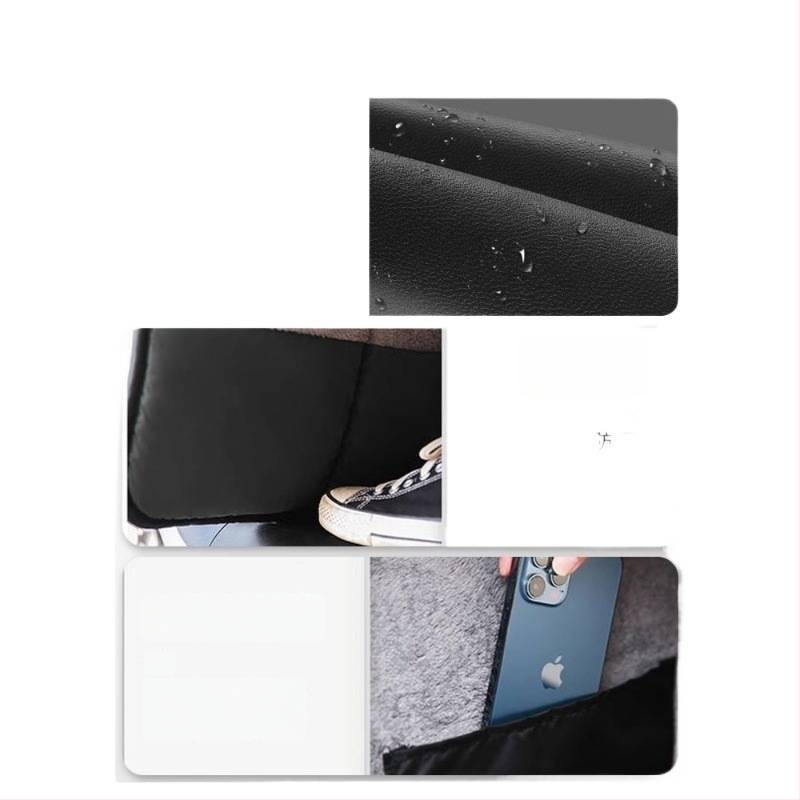 Vėjinė apsauga elektriniam paspirtukui su fliso pamušalu, storu PU medžiagą ir atskirais odiniai kojų apsaugos