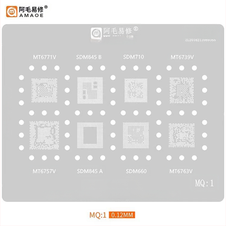 MQ3 cinko dengtas plieninis tinklas - suderinamas su Snapdragon 865, SM8250, SM7150, SM6150, MT6885Z