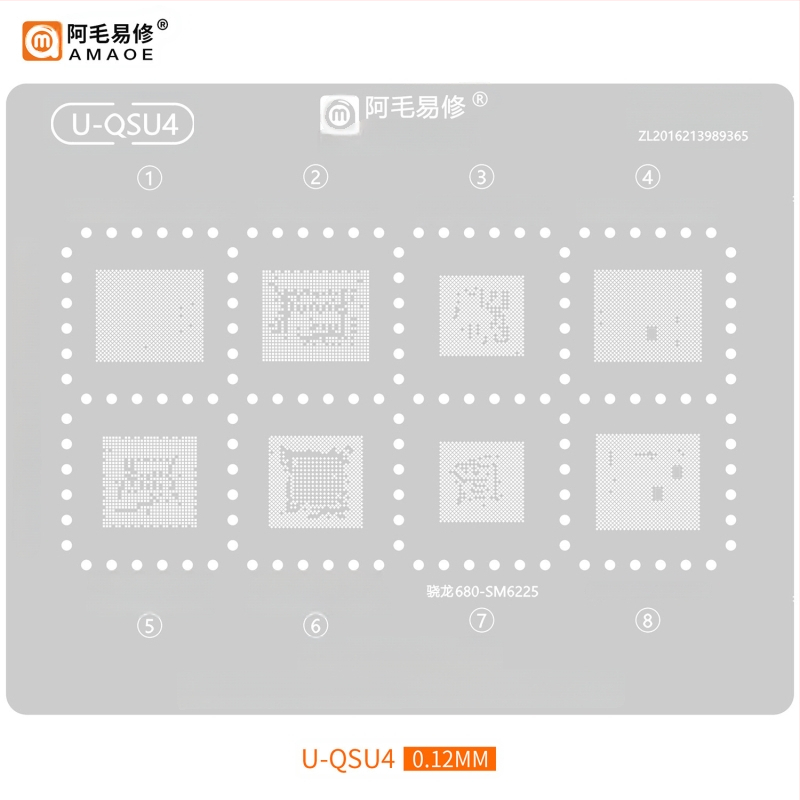 MQ3 cinko dengtas plieninis tinklas - suderinamas su Snapdragon 865, SM8250, SM7150, SM6150, MT6885Z