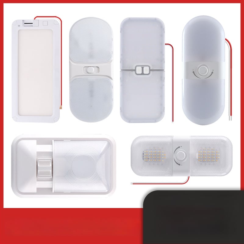 RV šviesa transporto priemonėms ir kemperiams (204 LED, trispalvė šviesa, 15W, 1200 lm, 1000-6500K)