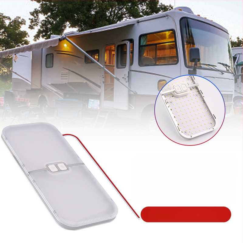 RV šviesa transporto priemonėms ir kemperiams (204 LED, trispalvė šviesa, 15W, 1200 lm, 1000-6500K)